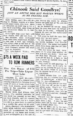 Hamilton Daily News Ohio 25 April 1930 front page via ancestry DETAIL