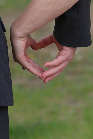 Hard working hands showing the impact of time are still beautiful expressions of love.