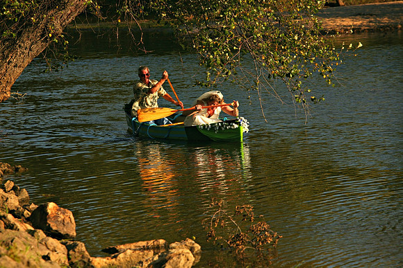 Here comes the bride up the Lower Wisconsin River. This was a fun destination wedding.
