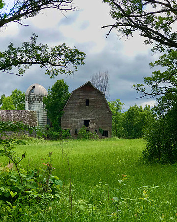 SLT Miller Barn and Silo 16x20 canvas