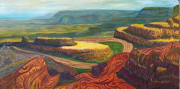 Ellen Riley Dead Horse Bend Acrylic on Canvas