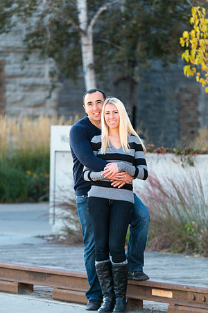 Minneapolis Minnesota Engagement Photo Session at Stone Arch Bridge