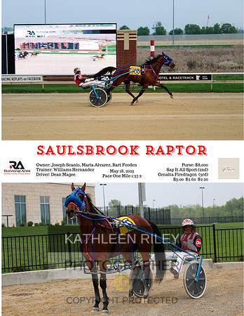 Kim Schneider 2023 RA R02 Saulsbrook Raptor May 18 2023 8.5x11