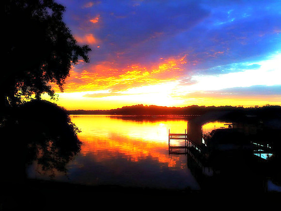Gray's Bay sunset Wayzata Minnesota