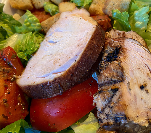 Sliced Chicken Breast on Salad Greens IMG_7064
