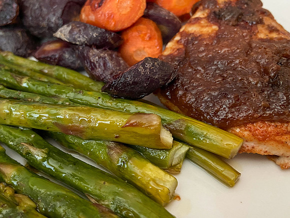 Asparagus with Heirloom Carrots IMG_8305