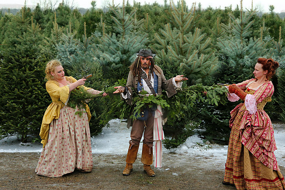 Minnesota Jack Sparrow with Giselle and Scarlett