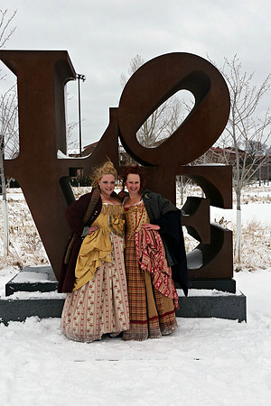 Giselle and Scarlett LOVE sign