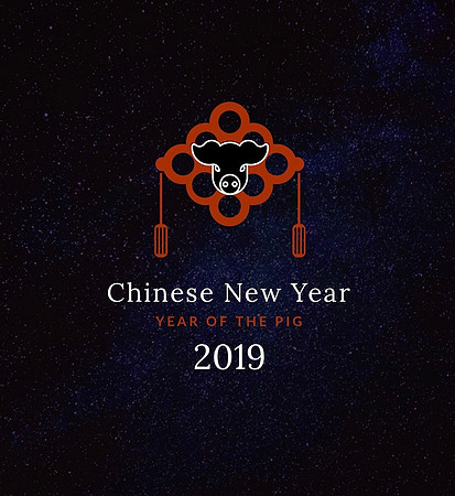 February 5 Chinese New Year 2019 Year of the Pig  Customizable