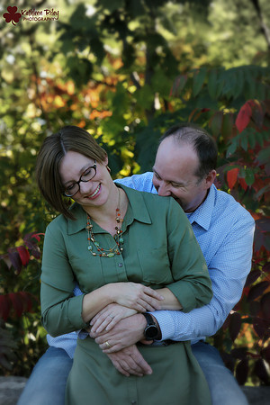 Chris and Kelly at their daughter's senior photo session at Mounds Park in St Paul Minnesota