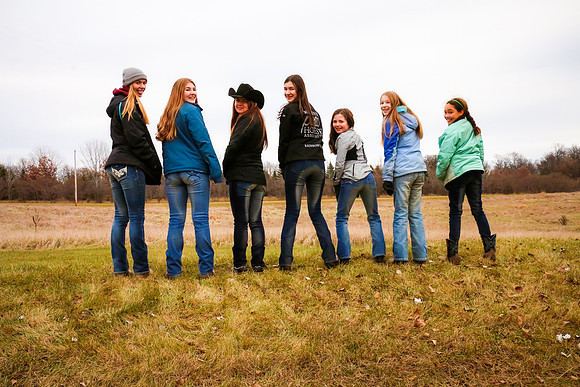 Barn friends after riding bareback for photos. Rainbows End Farm in Buffalo Minnesota