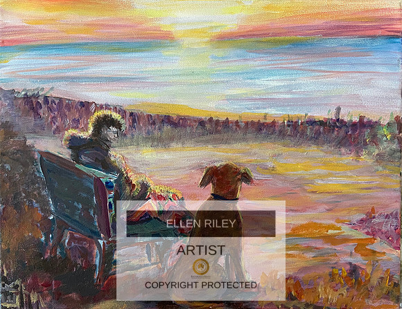 Loyal Companion Acrylic on Canvas Ellen Riley